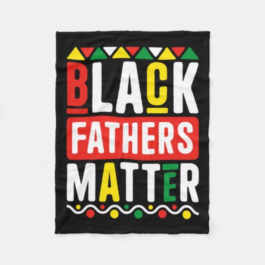 ブラックファーザーズ問題男性へパパ履歴月 フリースブランケット (正面)