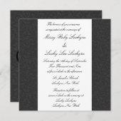 ブラックフィリグリー招待状 招待状 (正面/裏面)