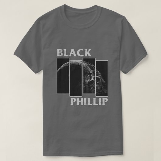 ブラックフィリップバー動揺してジョン枕 Tシャツ (デザイン正面)