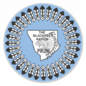 ブラックフィートネーション シール (正面)