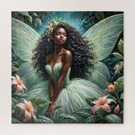 ブラックフェアリーインエンチャントガーデンパズル ジグソーパズル (縦)