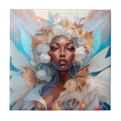 ブラックフェアリークイーンファンタジーアート タイル (正面)