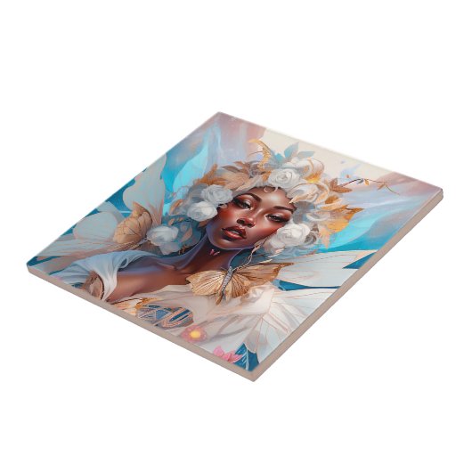 ブラックフェアリークイーンファンタジーアート タイル (側面)