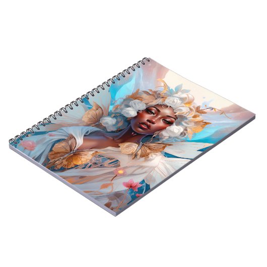 ブラックフェアリークイーンファンタジーアート ノートブック (左側)