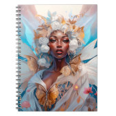 ブラックフェアリークイーンファンタジーアート ノートブック (正面)