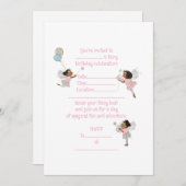 ブラックフェアリーズ誕生日招待状 招待状 (正面/裏面)