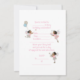 ブラックフェアリーズ誕生日招待状 招待状