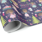 ブラックフェアリーパーソナライズされたス ラッピングペーパー (ロールコーナー)