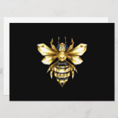 ブラックフェイクにゴールドフォイルのロゴBee多角形 シーズンカード (正面/裏面)