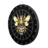 ブラックフェイクにゴールドフォイルのロゴBee多角形 ダーツボード (正面右)