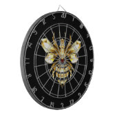 ブラックフェイクにゴールドフォイルのロゴBee多角形 ダーツボード (正面左)