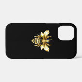 ブラックフェイクにゴールドフォイルのロゴBee多角形 Case-Mate iPhoneケース (裏面 (横))
