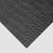 ブラックフェイクアリゲーターレザープリント 薄葉紙 (詳細)