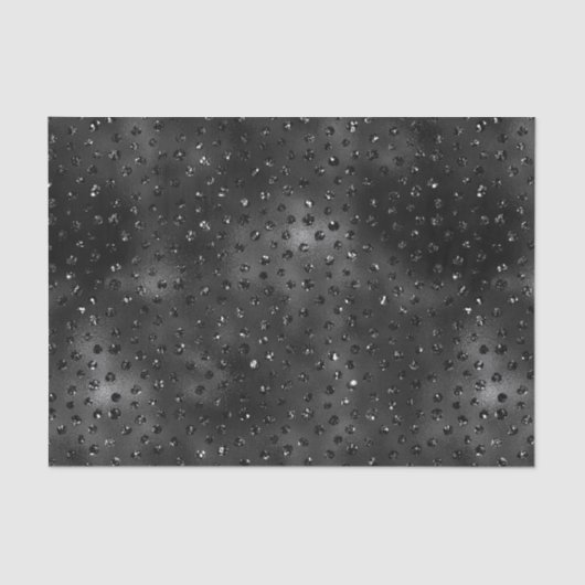 ブラックフェイクグリッターチータスポット 薄葉紙 (正面)