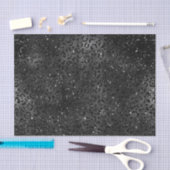 ブラックフェイクグリッターレオパード印刷 薄葉紙 (クラフト)