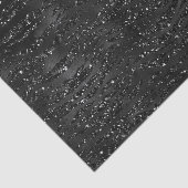 ブラックフェイクグリッター縞模様 薄葉紙 (詳細)