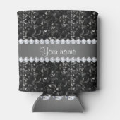 ブラックフェイクシークインとダイヤモンド 缶クーラー (裏面)