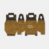 ブラックフェイクブラシ金ゴールドグリッターお気に入りボックス フェイバーボックス (折り畳みなし)