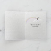 ブラックフェザーと鳥の卒業 カード (内部)