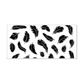 ブラックフェザーアイコンデザイン セルフインキングスタンプ (デザイン)