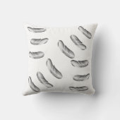 「ブラックフェザーエレガンス化粧枕」 クッション (裏面)