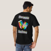 ブラックフェザードリームアニメ Tシャツ (裏面フル)
