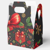 ブラックフェスティバルクリスマスギフトボックスデザイン フェイバーボックス (見開き)