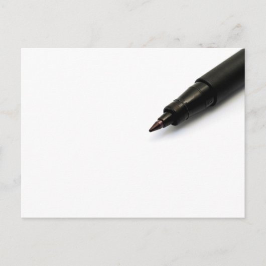 ブラックフェルトペン ポストカード (正面)