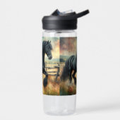 ブラックフェレジアンホースパスチュアフ素朴ェンス ウォーターボトル (左面)