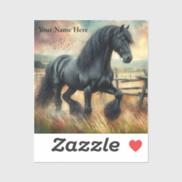 ブラックフェレジアンホースパスチュアフ素朴ェンス シール