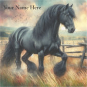 ブラックフェレジアンホースパスチュアフ素朴ェンス シール (正面)