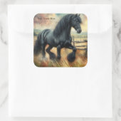 ブラックフェレジアンホースパスチュアフ素朴ェンス スクエアシール (バッグ)