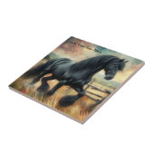 ブラックフェレジアンホースパスチュアフ素朴ェンス タイル (側面)