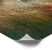 ブラックフェレジアンホースパスチュアフ素朴ェンス ポスター (角)