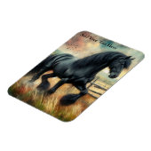 ブラックフェレジアンホースパスチュアフ素朴ェンス マグネット (左側)