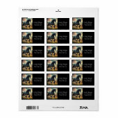 ブラックフェレジアンホースパスチュアフ素朴ェンス ラベル (フルシート)