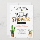 ブラックフエレガントィエスタシャワーカード 招待状 (正面)