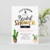 ブラックフエレガントィエスタシャワーカード 招待状 (スタンド正面)