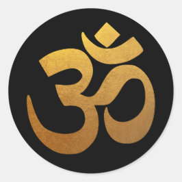 ブラックフォイルとゴールドフォイルオブジェクトモデルのシンボル ラウンドシール