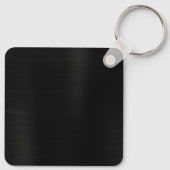 ブラックフォイル3文字モノグラム キーホルダー (裏面)