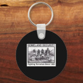 ブラックフォトインディアン国土安全保障省 キーホルダー (正面)
