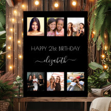 ブラックフォトコラージュBFFの友人の誕生日パーティー