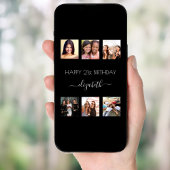 ブラックフォトコラージュBFFの友人の誕生日パーティー ポスター