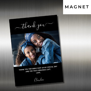 ブラックフォトスクリプト感謝していミニマルリストyou magnet