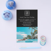 ブラックフォトフライヤー | カスタムモダンスタイリッシュ業 チラシ (シングル)