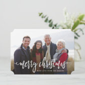 ブラックフォトホリデーでクリスマスの台本 シーズンカード (スタンド正面)