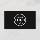 ブラックフォトモダンロゴプロフェッショナル 名刺 (裏面)