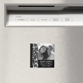 ブラックフォト日付磁石を保存 マグネット (インサイチュ (食洗機))