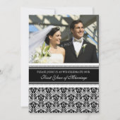 ブラックフォト1周年パーティー招待状 招待状 (正面)