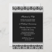 ブラックフォト1周年記念パーティの招待状 招待状 (裏面)